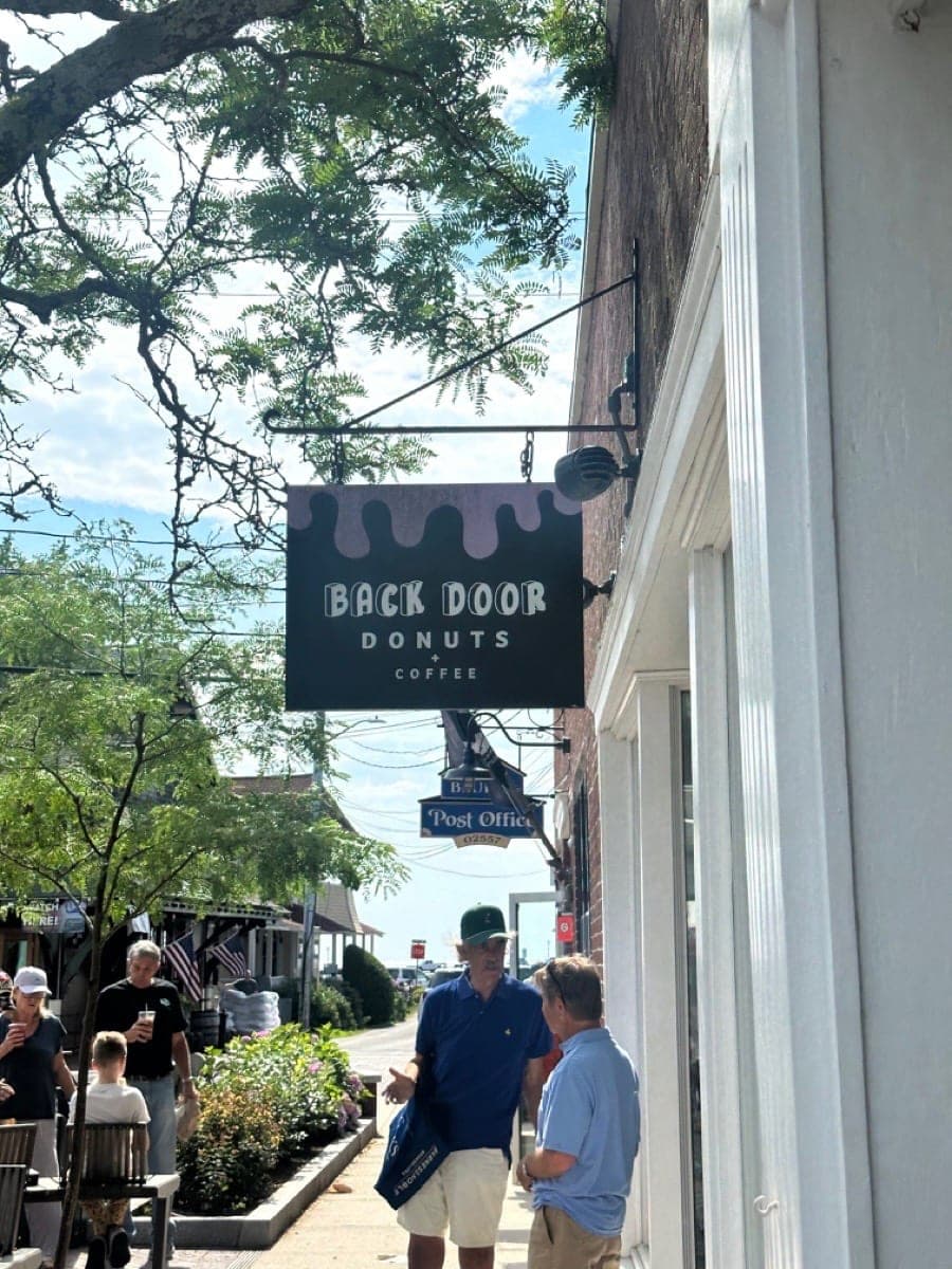 Back Door Donuts in Oak Bluffs, Martha's Vineyard