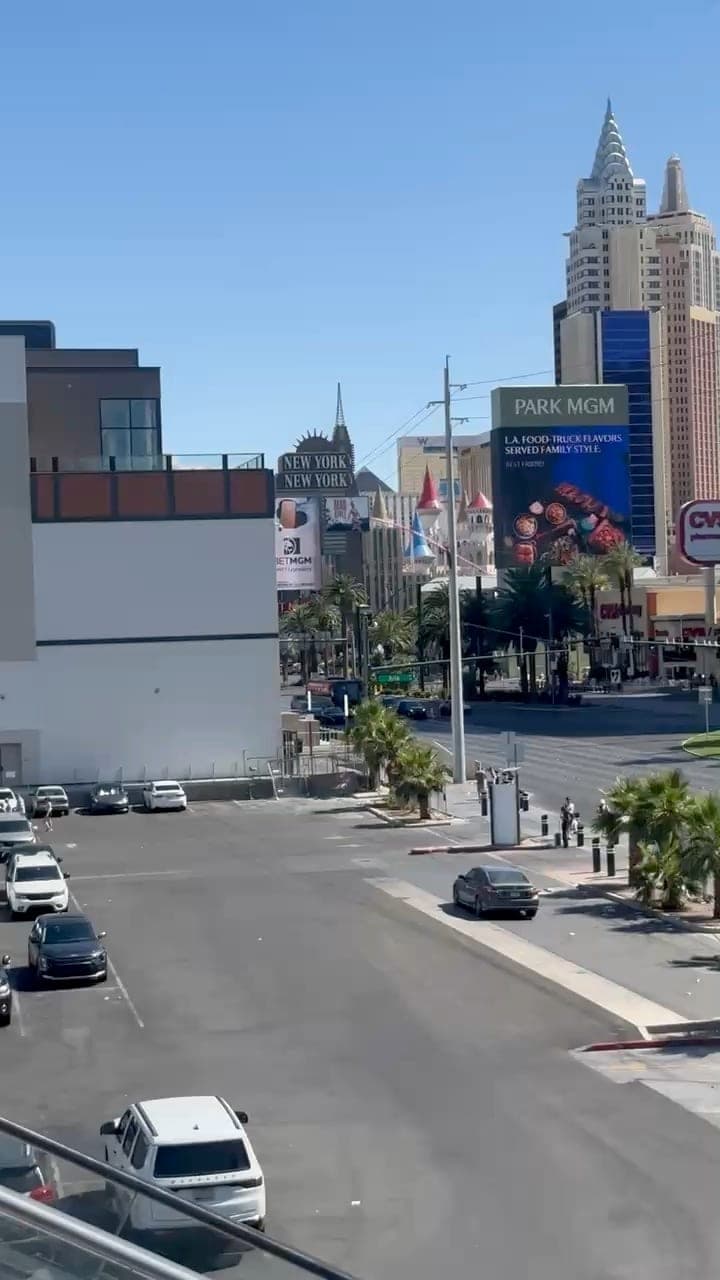 Las Vegas Strip skyline with New York-New York and Park MGM
