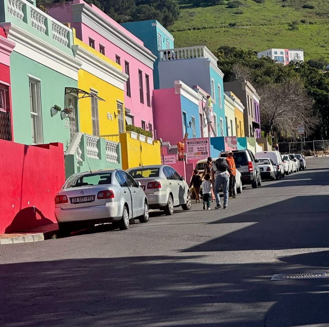 Colorful Bo-Kaap houses in Cape Town, South Africa